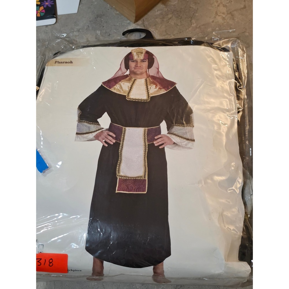 Funny Fashion USA Pharaoh Costume Mens Adult Standard Black Gold 61131 New